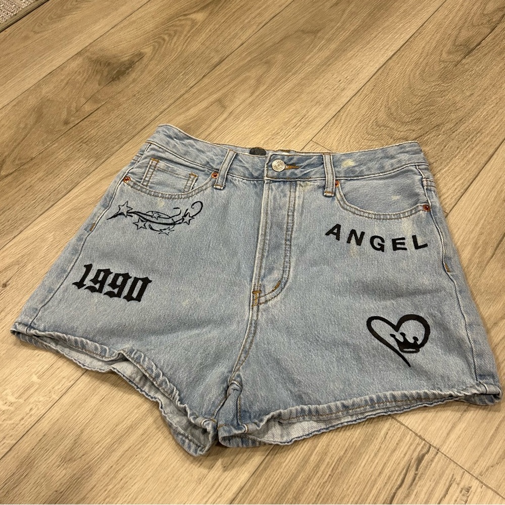 90s Throwback Denim High Waisted Shorts